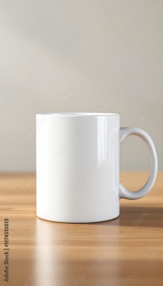 Obraz premium white coffee cup