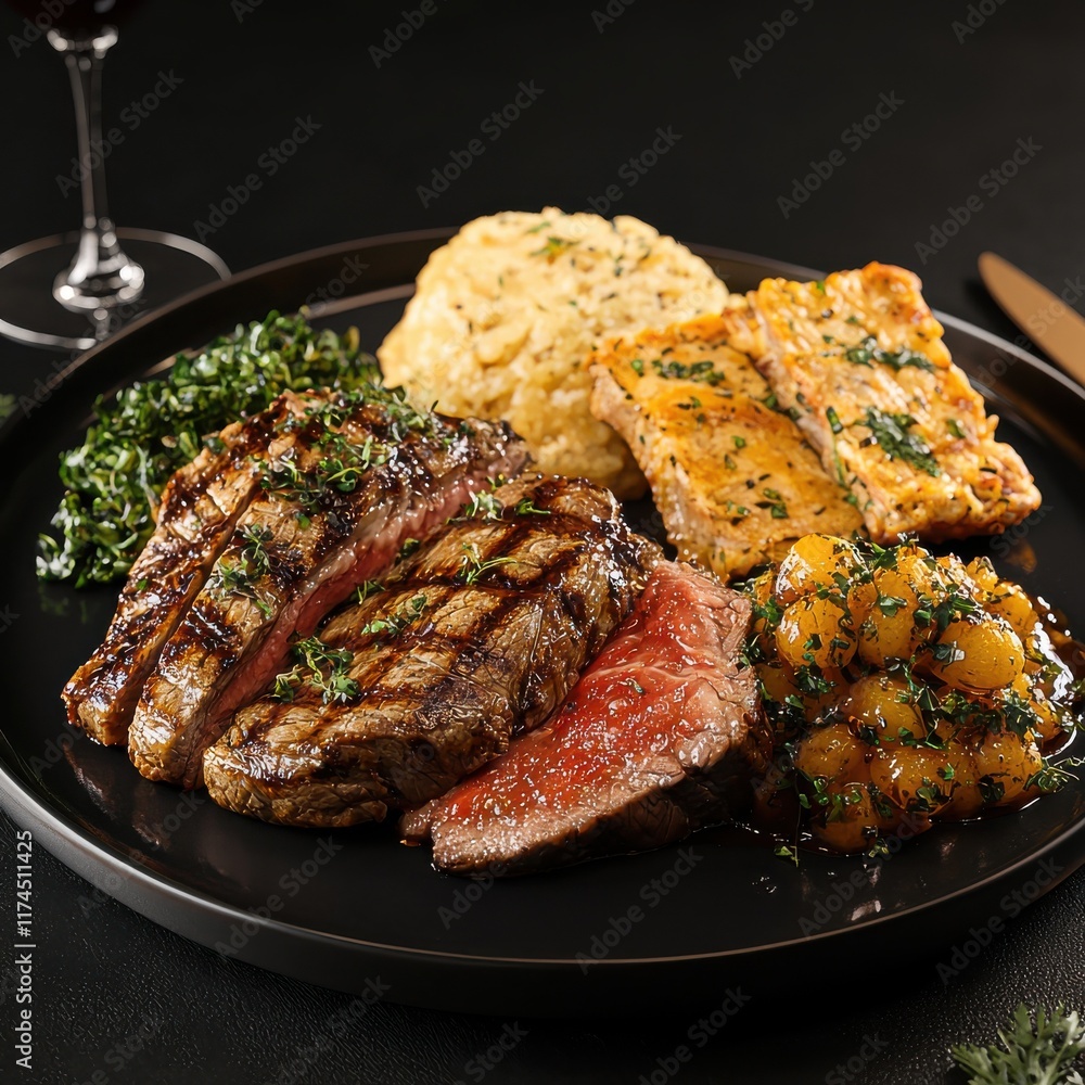 Gourmet steak lovers delight at upscale steakhouse exquisite menu elegant ambiance culinary experience Gourmet steak lovers delight at upscale steakhouse exquisite menu elegant ambiance culinary experience