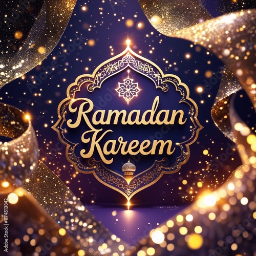 A Vibrant and Luxurious Ramadan Kareem Wish.

 photo