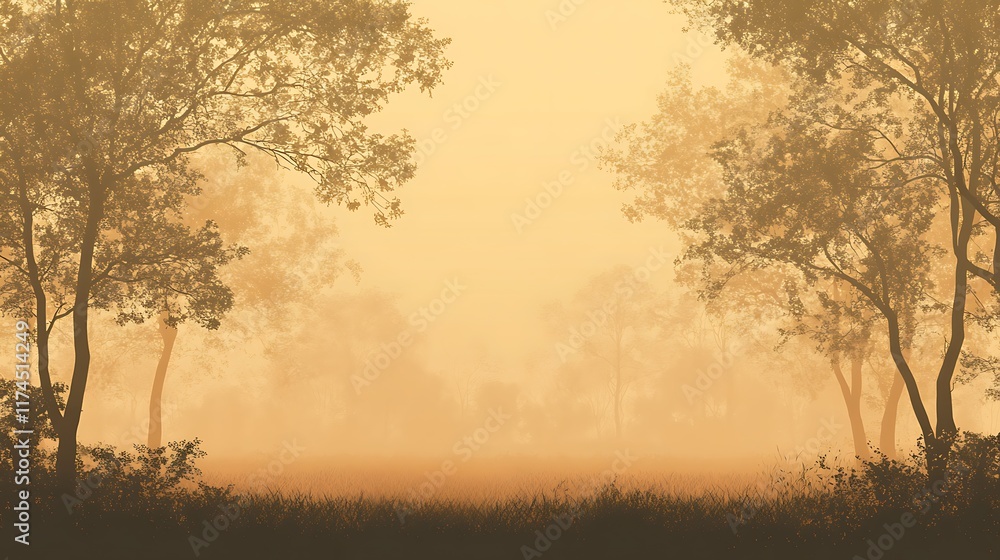 Obraz premium Abstract background of mist in the forest