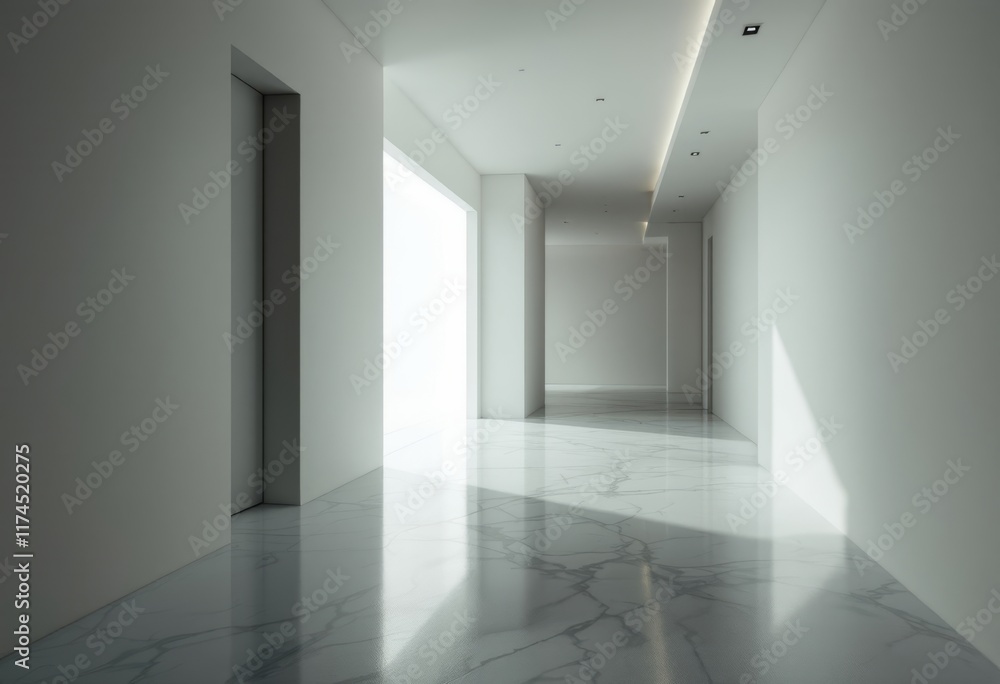 empty white room