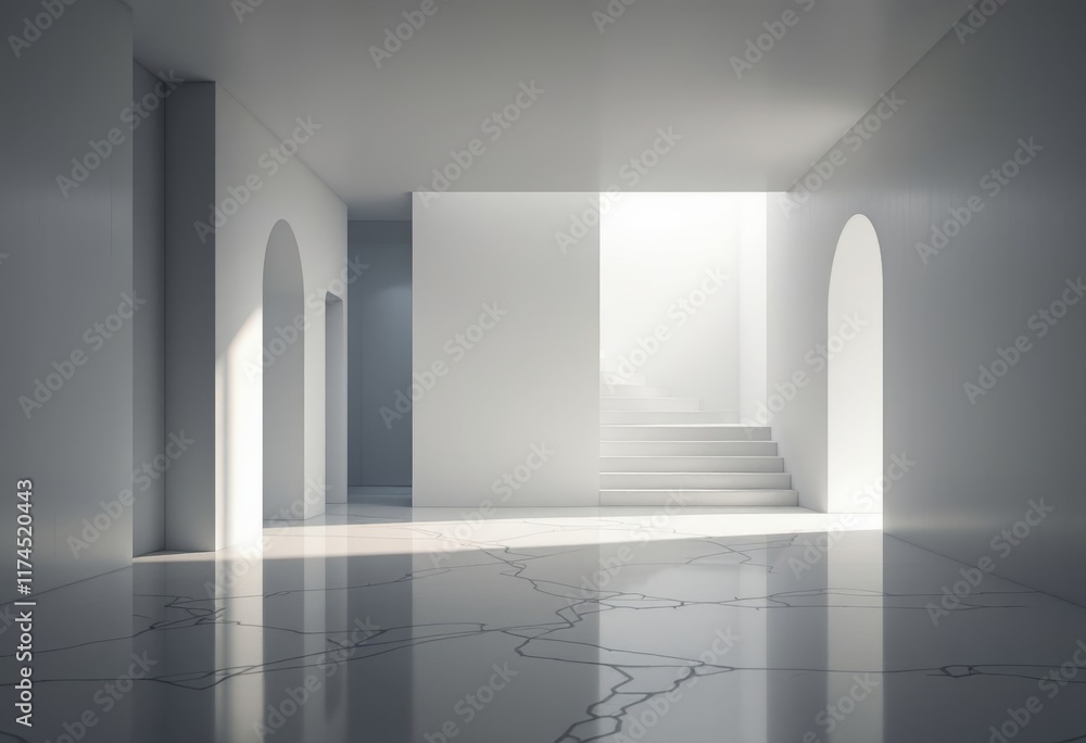 empty white room