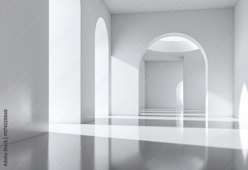 corridor with columns