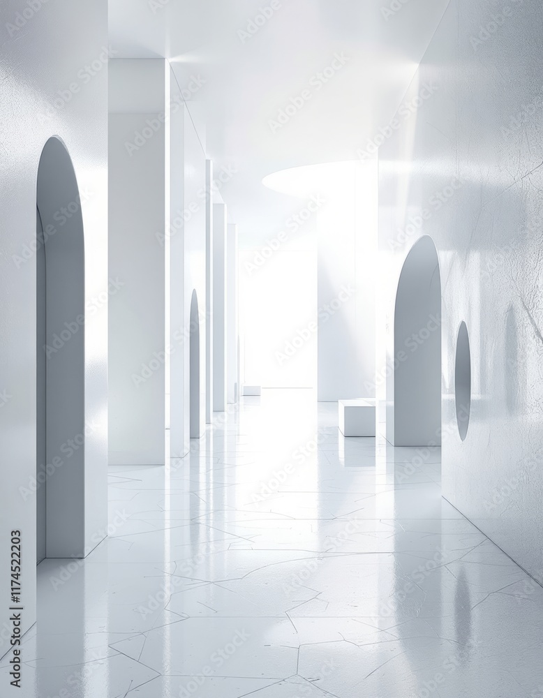 3d render of a corridor