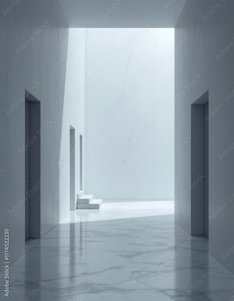 empty white room