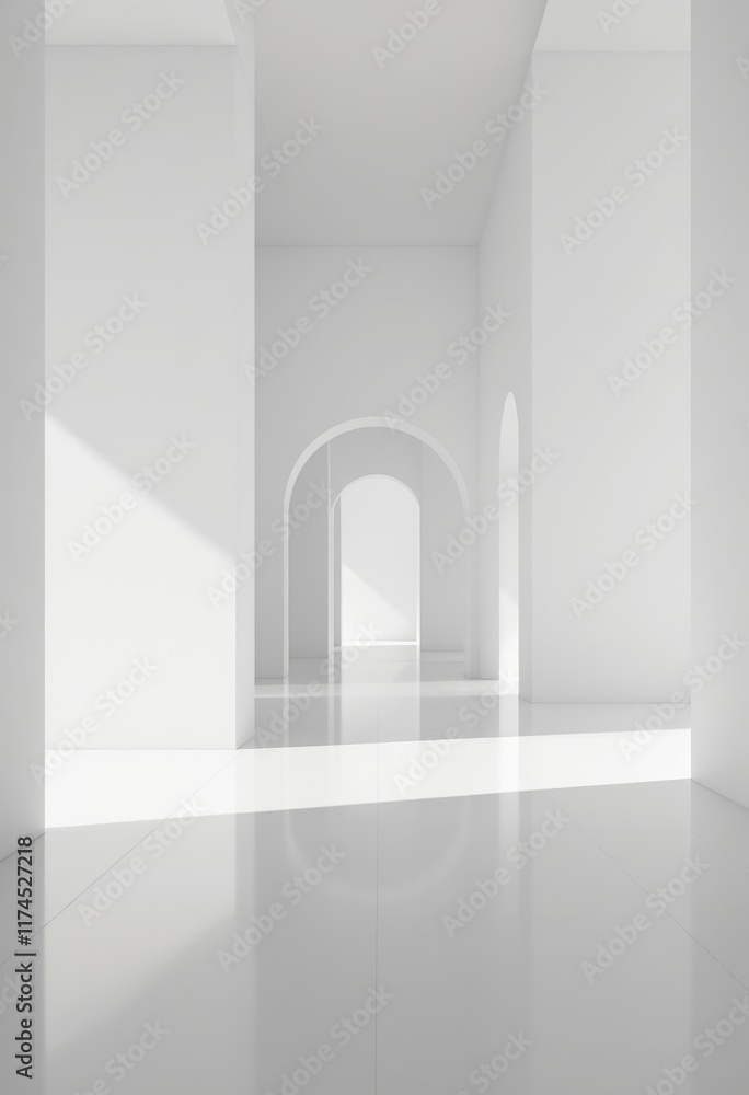 empty white room