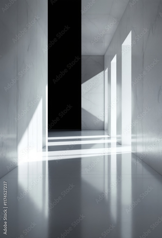 3d render of a corridor