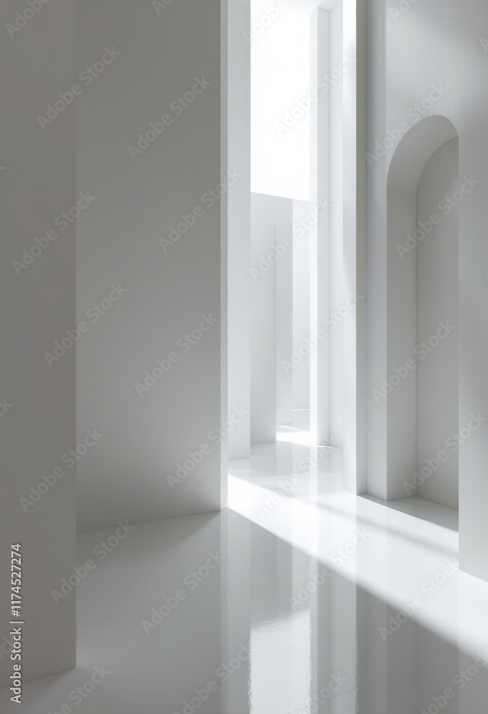 empty white room