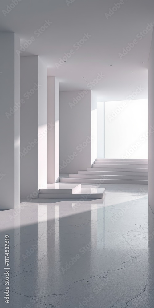 empty white room