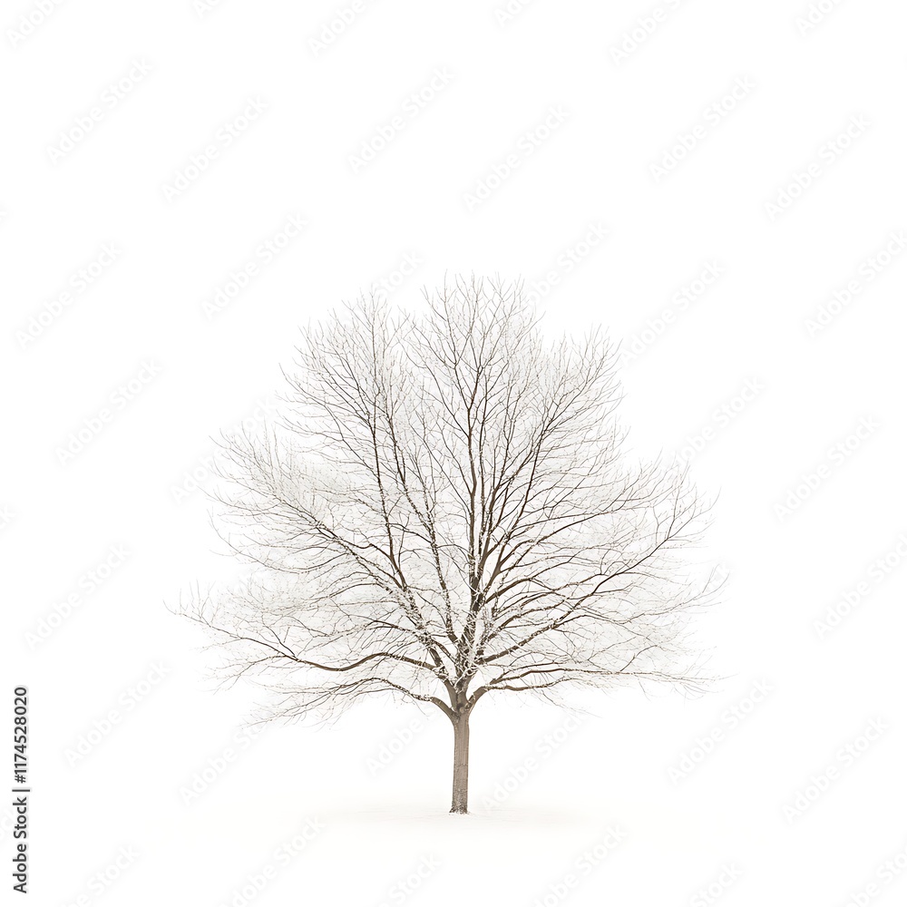 Obraz premium Tree isolated on white background