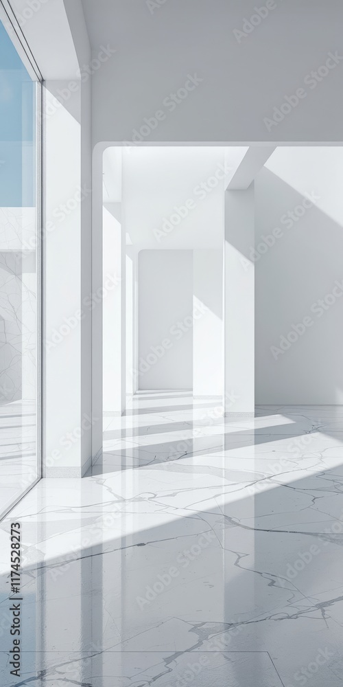 empty white room