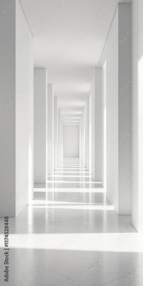 Obraz premium empty white room