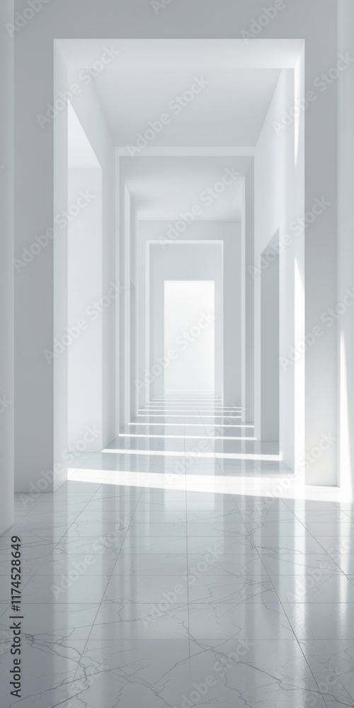 empty white room