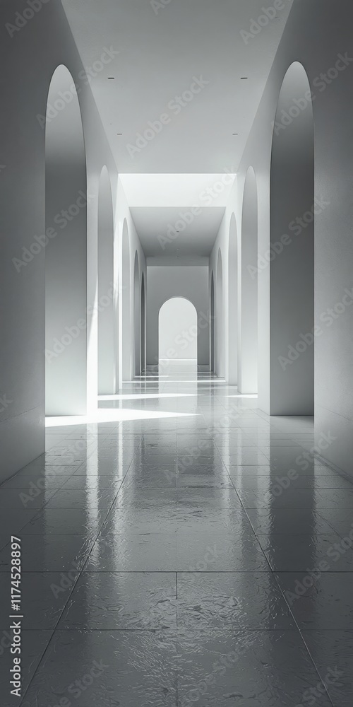 corridor in the dark