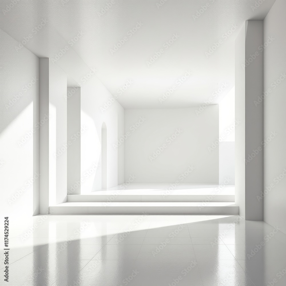 empty white room