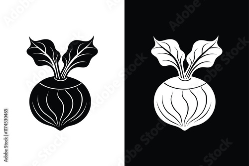 Motorcycle Icon Design. Minimalist Black and White Transportation Symbol