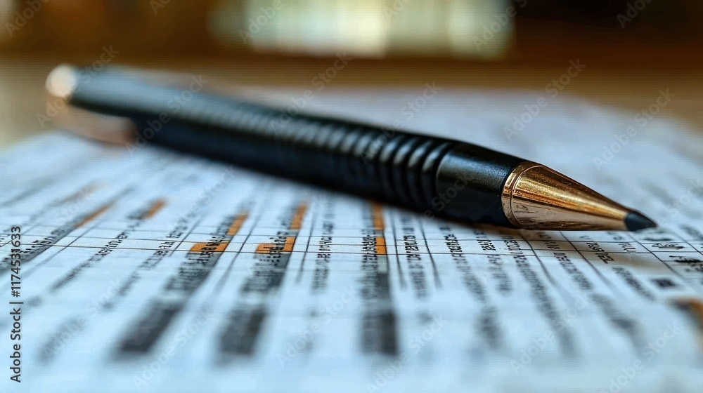 Desk, pencil, form, details, closeup, office, paperwork, background, blur, editing Desk, pencil, form, details, closeup, office, paperwork, background, blur, editing