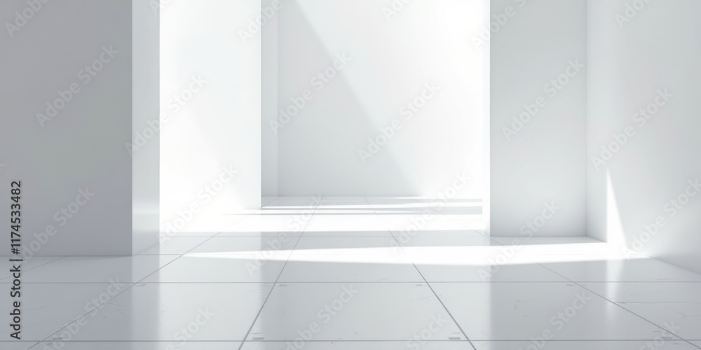 empty white room