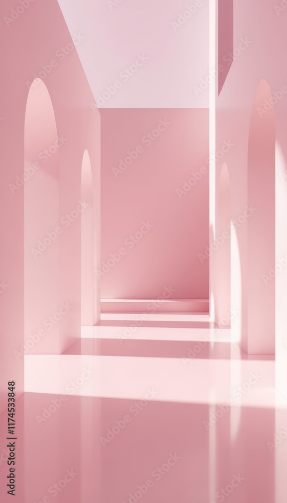 room with arches