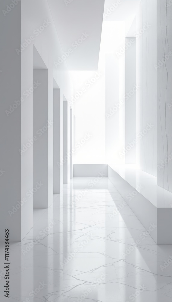 empty white room