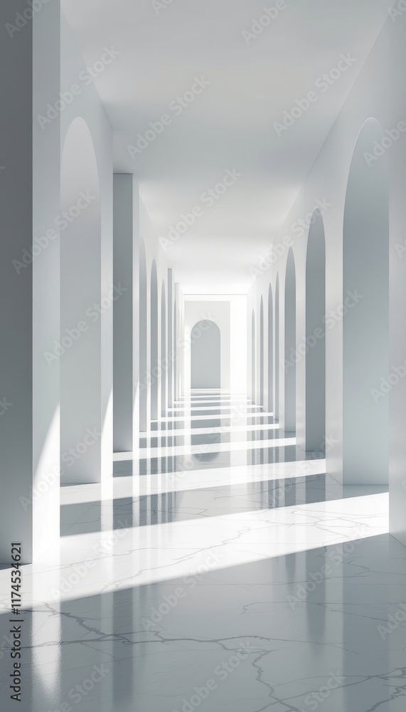 Fototapeta premium empty white room