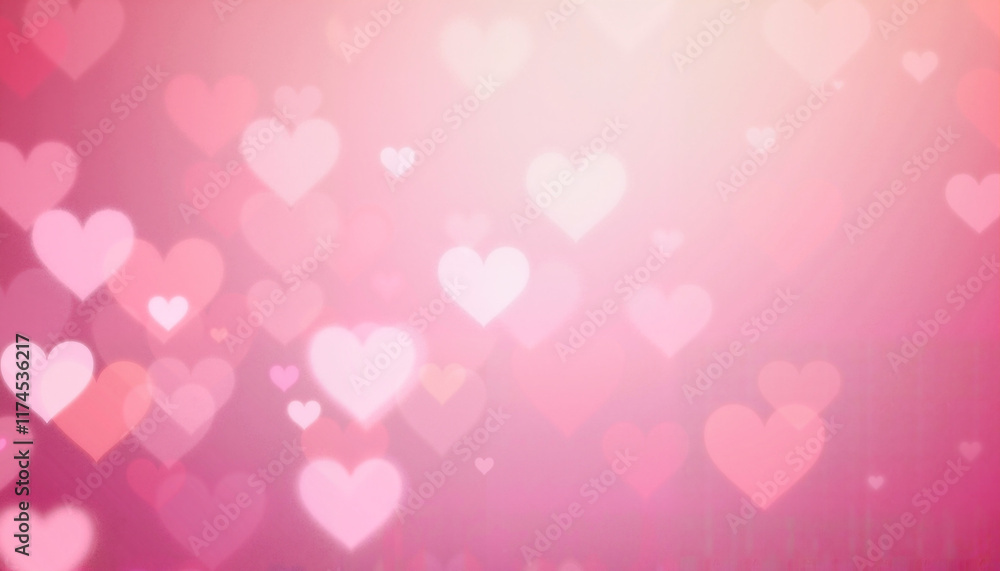 Pink Background with Hearts for Women’s Day and Valentine’s Day Greetings Pink Background with Hearts for Women’s Day and Valentine’s Day Greetings