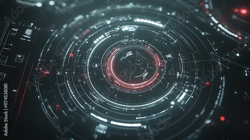 Wallpaper Mural Abstract Futuristic Technology Interface Design Torontodigital.ca