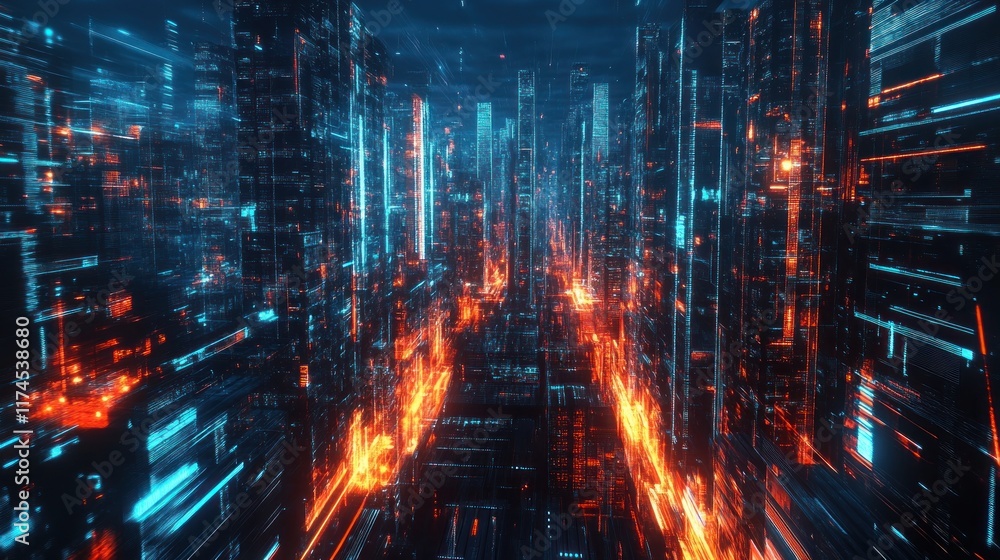 Digital Cityscape: A Futuristic Vision of Urban Technology Digital Cityscape: A Futuristic Vision of Urban Technology