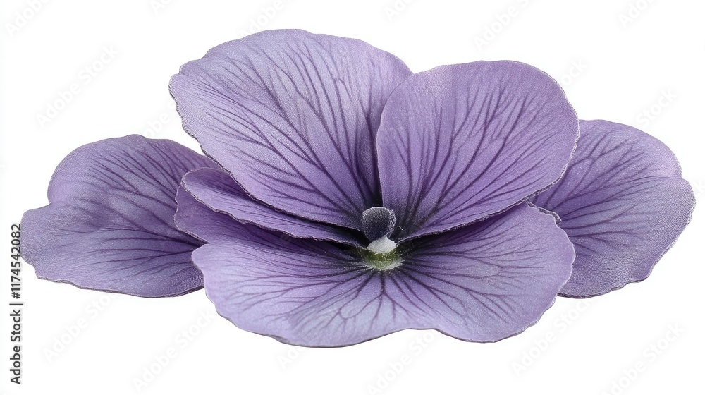 Close-up of three delicate lavender petals, isolated on white background. Close-up of three delicate lavender petals, isolated on white background.