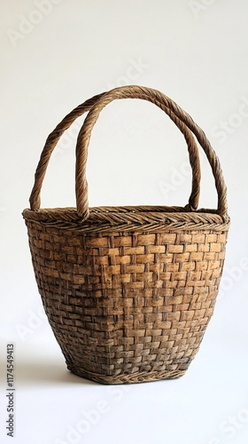 Vintage Wicker Basket: Rustic Home Decor photo