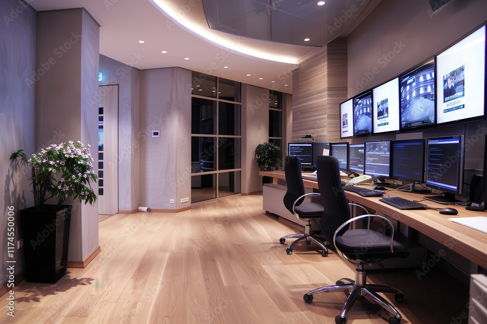 Obraz premium Modern Security Room