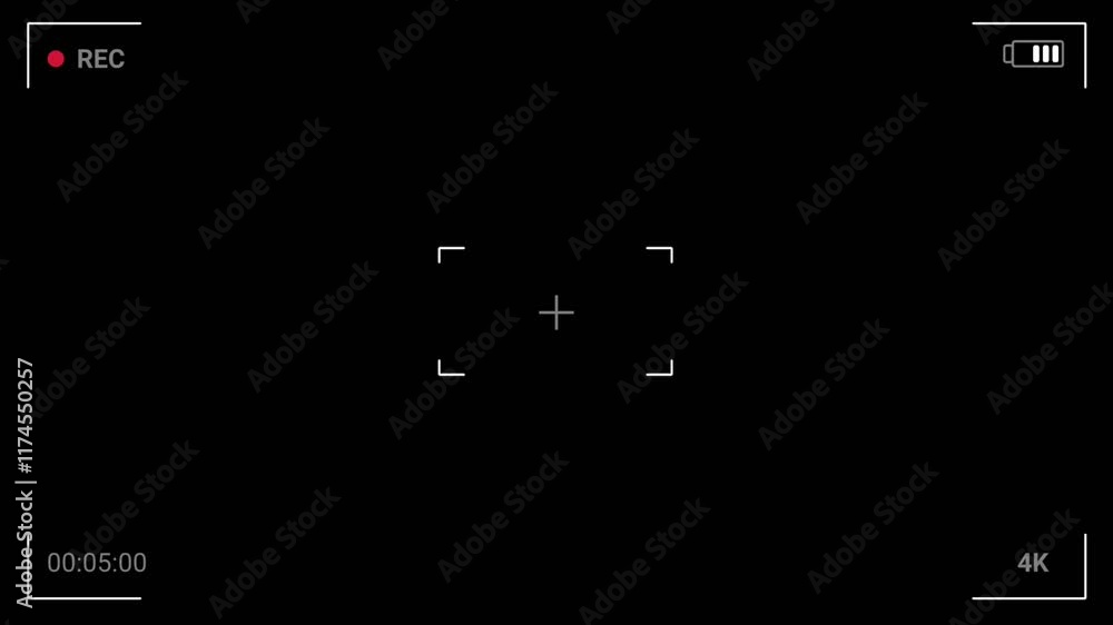 Viewfinder, screen recording background animation