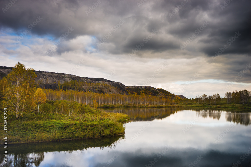 landscape with lake