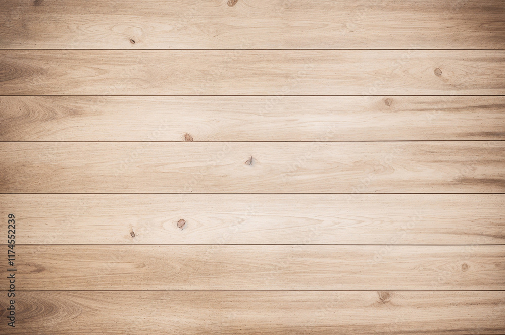 Fototapeta premium Light beige wood grain exhibits natural patterns.