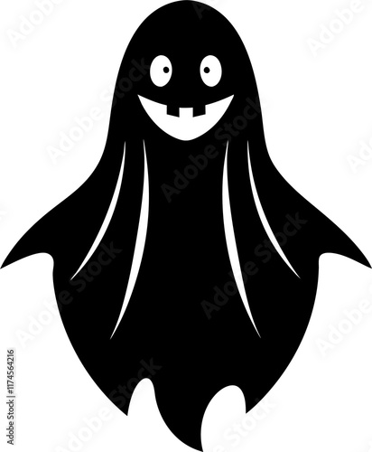 Photography Funny halloween ghost isolated on white background.