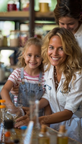 Engaging science experiment in classroom  teachers inspire curiosity among young learners photo