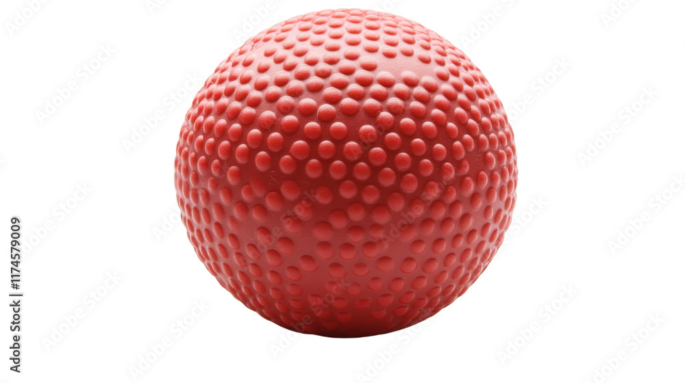 Red toy ball isolated on white background Red toy ball isolated on white background