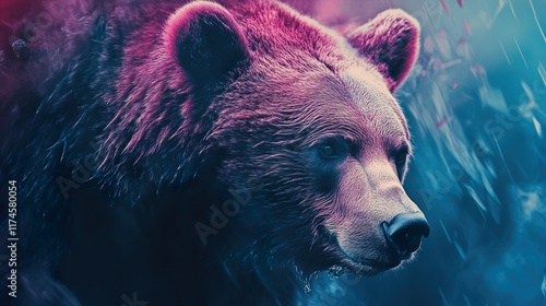 Majestic Brown Bear: A Close-Up Portrait