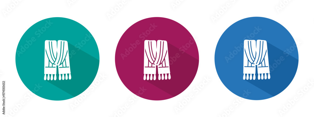 Icon for shawl vector illustration in flat. Icon for shawl vector illustration in flat.