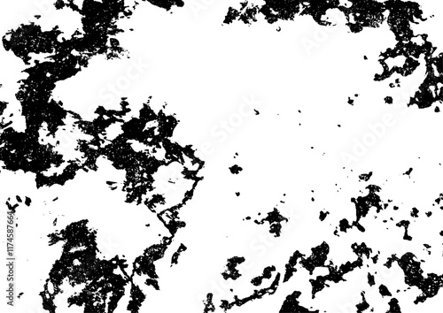 白黒のグランジパターン　075