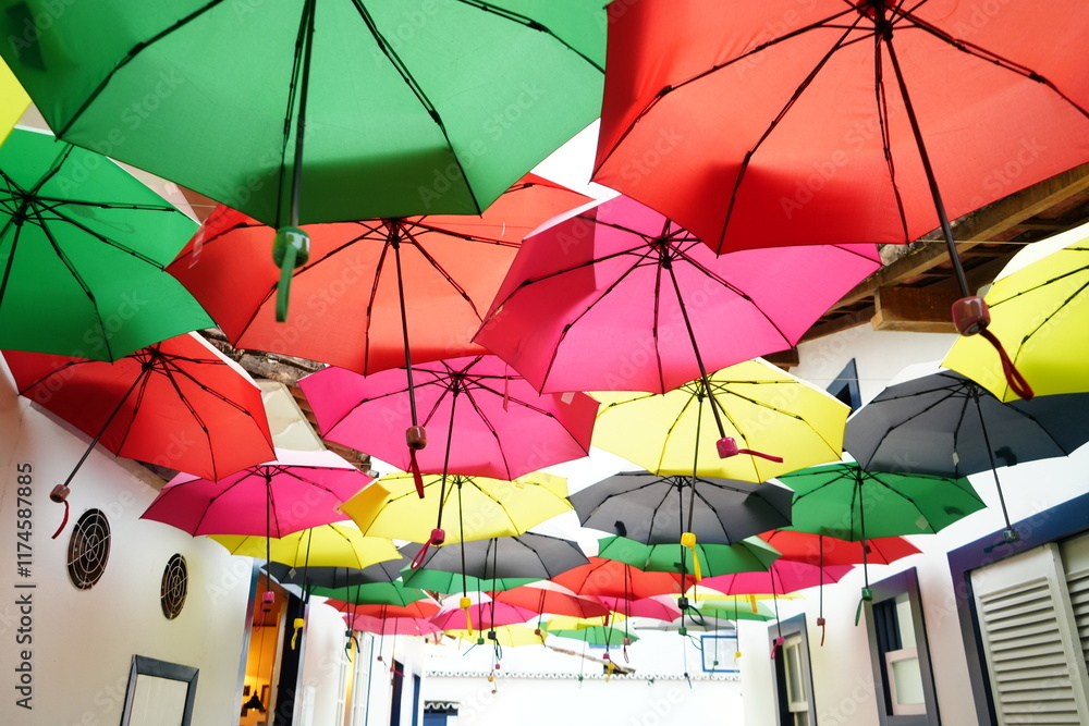 Umbrella Sky in Paraty, Rio de Janeiro, Brazil - ブラジル リオデジャネイロ アンブレラスカイ