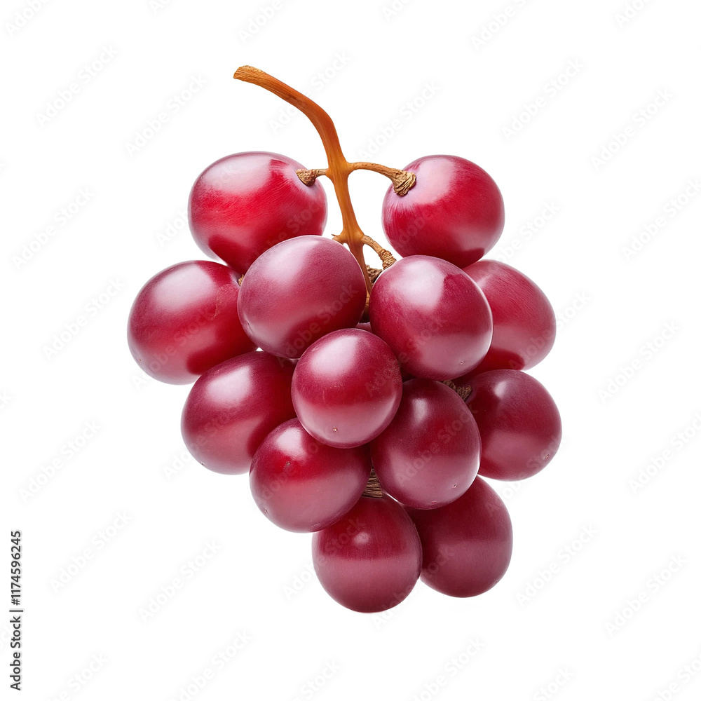 Fototapeta premium bunch of red grapes isolated