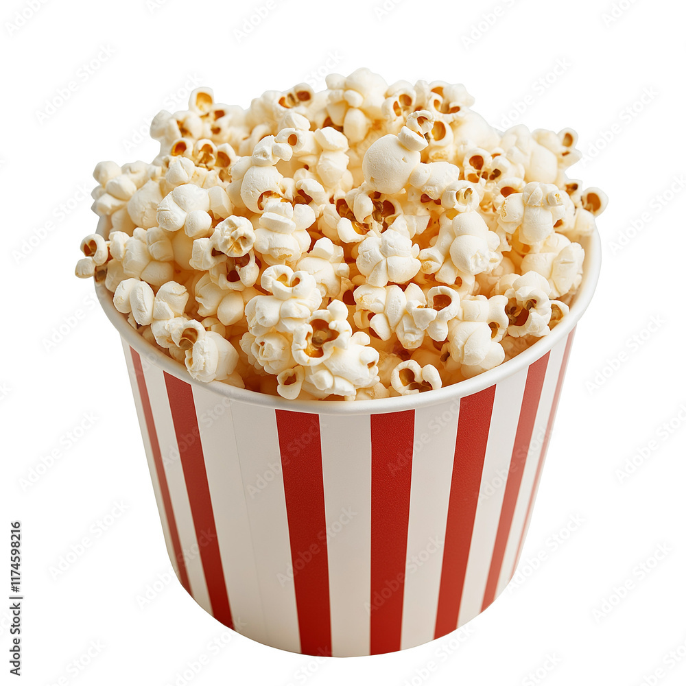 bucket of popcorn isolated bucket of popcorn isolated