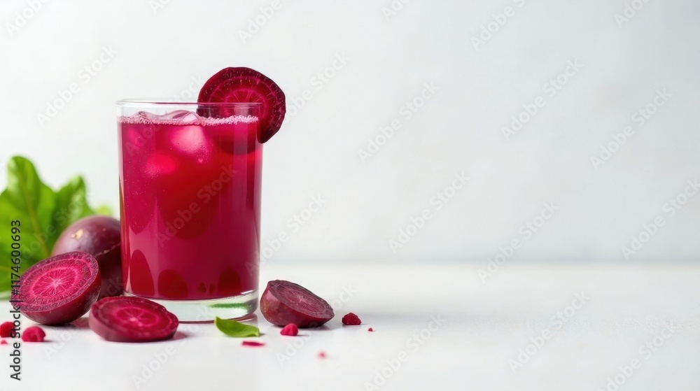 custom made wallpaper toronto digitalRefreshing Beetroot Juice with Ice Cubes and Fresh Beet Slices