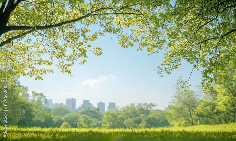 Urban tree canopy growth city park nature view greenery Urban tree canopy growth city park nature view greenery