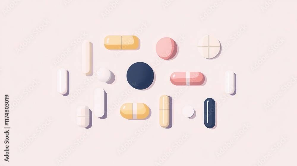 Capsules and pills with a cross-section view of their components minimalist vector art Capsules and pills with a cross-section view of their components minimalist vector art