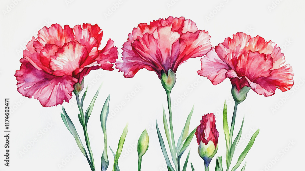 Obraz premium Elegant wedding invitation card background vector. Minimal hand painted watercolor botanical flowers texture template background. Design for wedding, vip cover, poster, rsvp moderncard.Valentine's Day