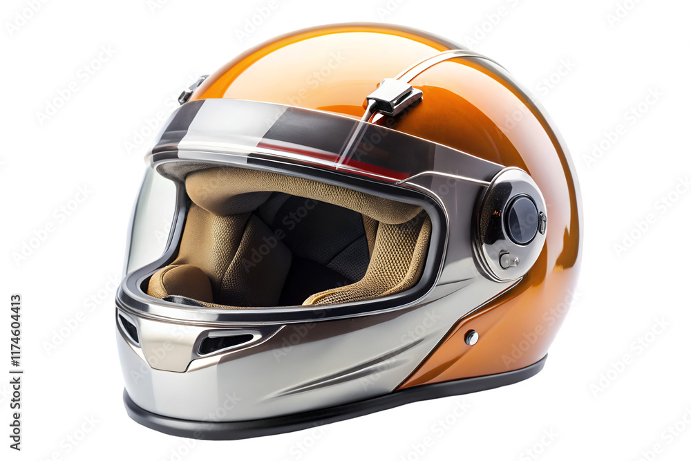 Fototapeta premium motorcycle helmet isolated on transparent background