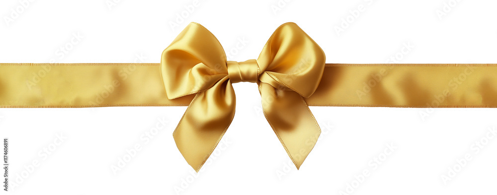 Realistic decorative ribbon bow isolated on transparent background. Realistic decorative ribbon bow isolated on transparent background.