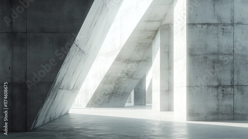 Wallpaper Mural Abstract Concrete Architecture - Minimalist Design Torontodigital.ca